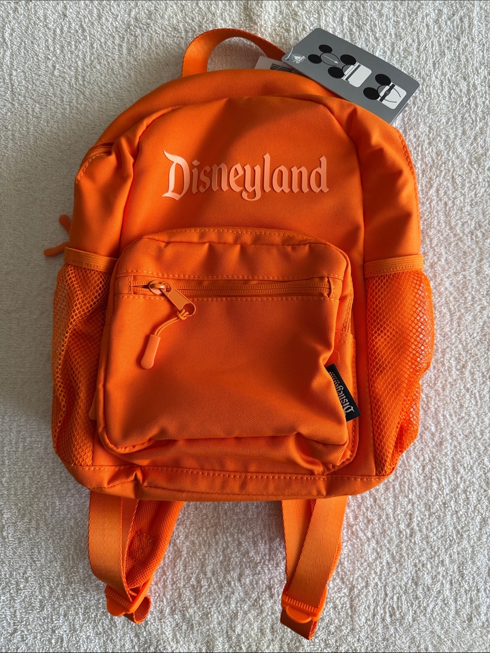 Disney Disneyland Resort Bright Orange Mini Backpack